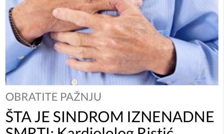 KOJI JE SINDROM IZNENADNE SMRTI