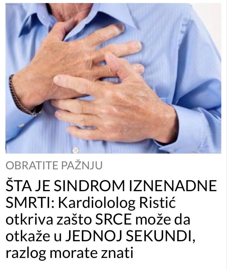 KOJI JE SINDROM IZNENADNE SMRTI