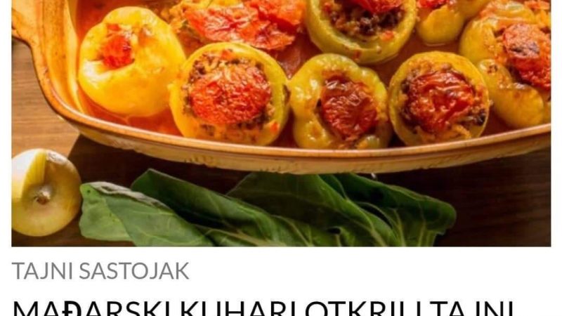 POGLEDAJTE MAĐARSKI RECEPT ZA NAJUKUSNIJE PUNJENE PAPRIKE