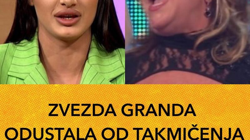 POGLEDAJTE KOJA JE TO TAKMICARKA ODUSTALA OD ZVEZDE GRANDA