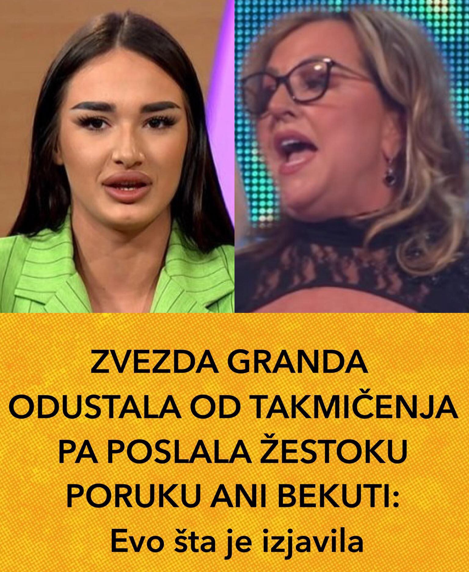 POGLEDAJTE KOJA JE TO TAKMICARKA ODUSTALA OD ZVEZDE GRANDA