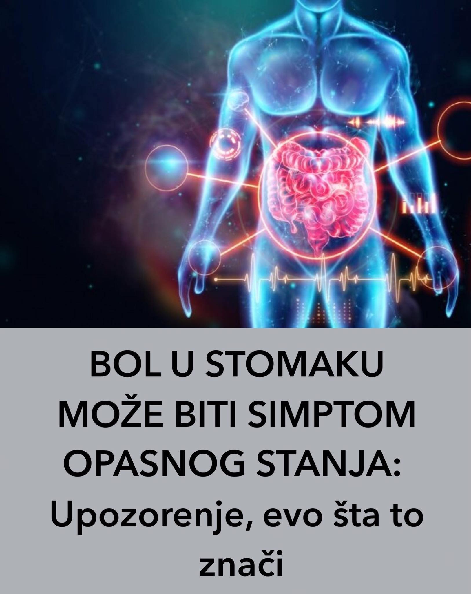 POGLEDAJTE ŠTA BOLOVI U STOMAKU MOGU ZNACITI