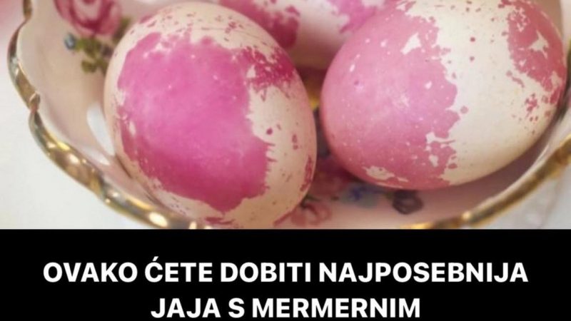 POGLEDAJTE KAKO DOBITI JAJA SA MERMERNIM EFEKTOM