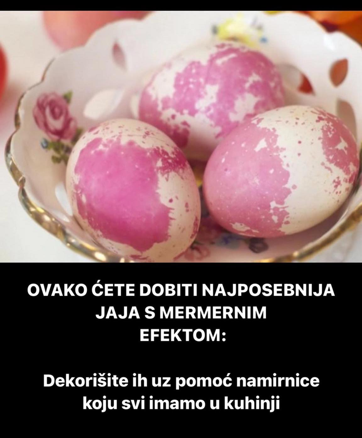 POGLEDAJTE KAKO DOBITI JAJA SA MERMERNIM EFEKTOM