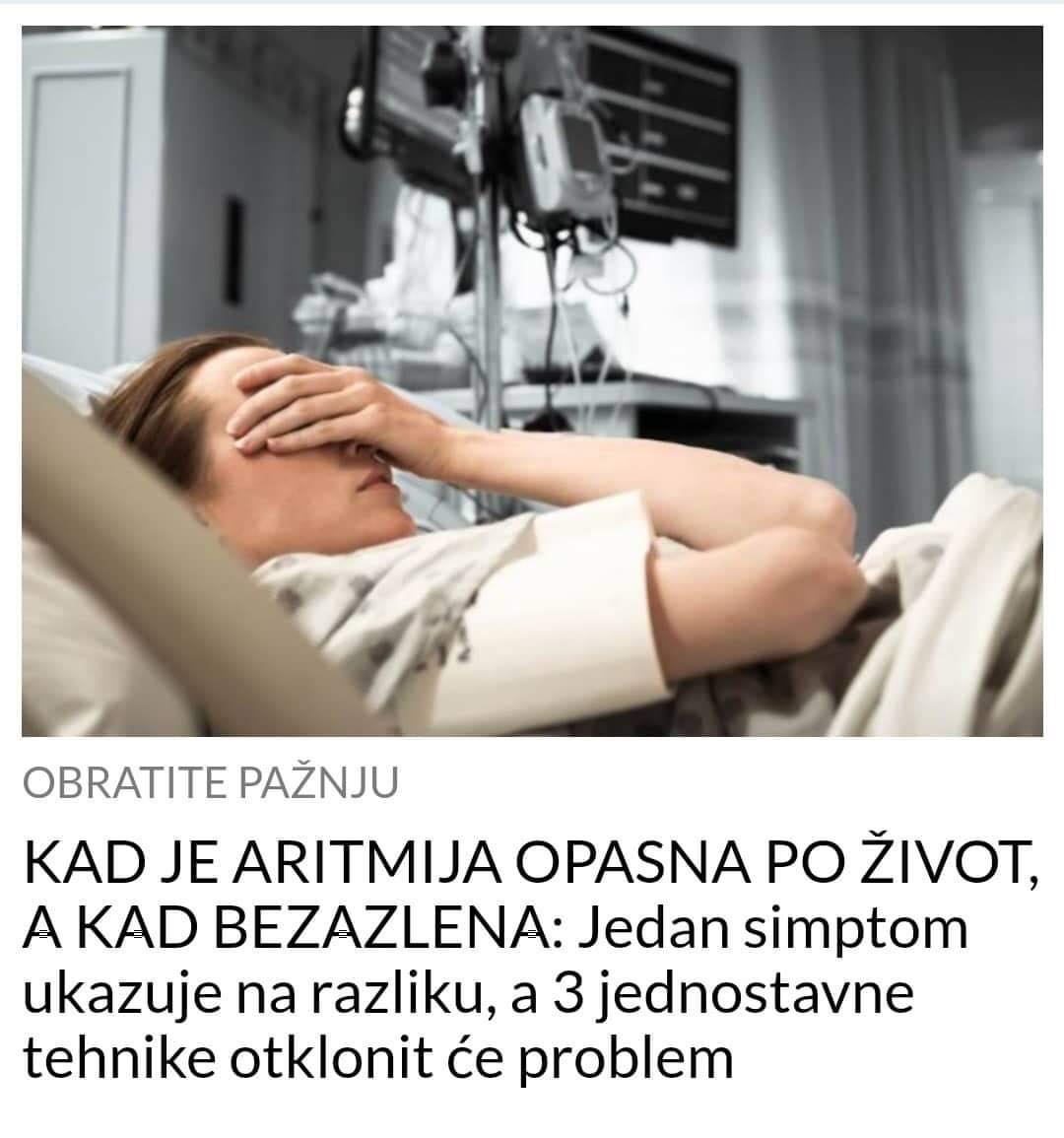 POGLEDAJTE KADA JE ARITMIJA OPASNA PO ZIVOT