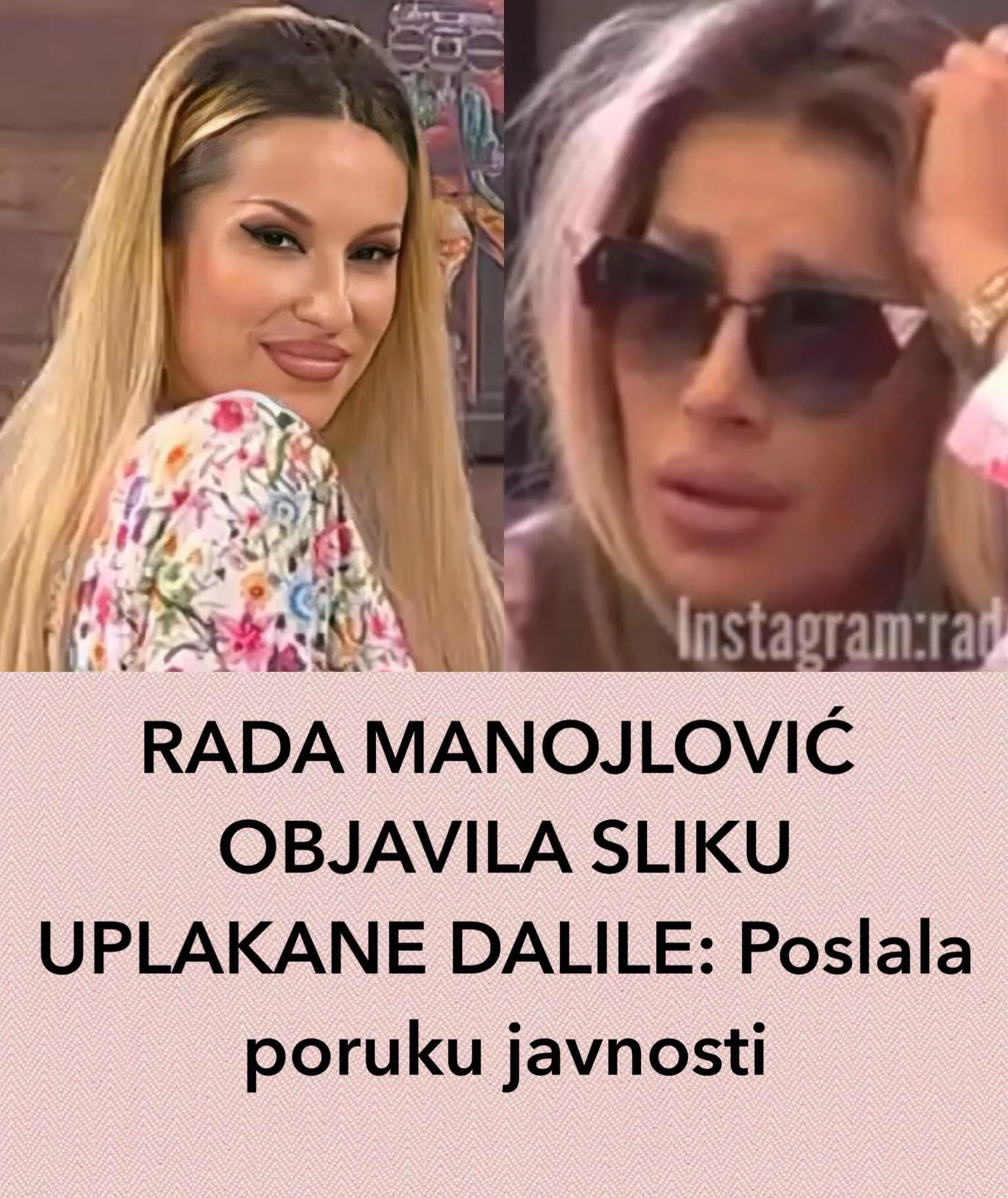 RADA MANOJLOVIĆ OBJAVILA SLIKU  DALILE SA DOBRIM OPISOM KOJI JE IZAZVAO SMEH